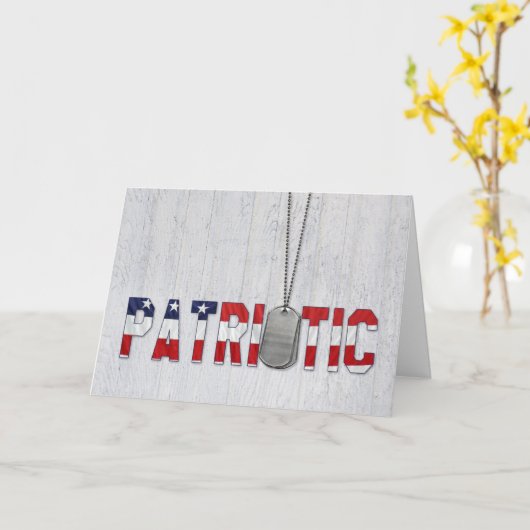 Patriottische militaire hondtags kaart (Gele Bloem)