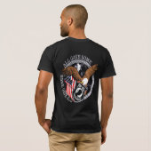 Patriottische militaire oorlogen Tribute T-Shirt (Achterkant volledig)