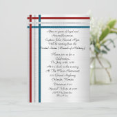 Patriottische militaire pensioenpartij uitnodiging (Staand voorkant)