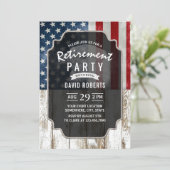 Patriottische militaire pensionering Verenigde Sta Kaart (Staand voorkant)