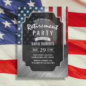 Patriottische militaire revolutie VS vlag Faux Met Kaart
