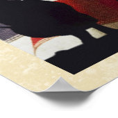 Patriottische militaire soldaat Silhouette Poster (Hoek)