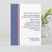 Patriottische militaire sterren en stripes Weddens Kaart (Staand voorkant)
