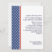 Patriottische militaire sterren en stripes Weddens Kaart (Voorkant)