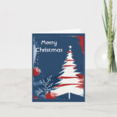 Patriottische Militaire USA Kerstmis Notitiekaartje (Voorkant)