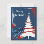 Patriottische Militaire USA Kerstmis Notitiekaartje (Voorkant)