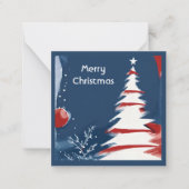 Patriottische Militaire USA Kerstmis Notitiekaartje (Voorkant)