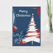 Patriottische Militaire USA Kerstmis Notitiekaartje (Voorkant)