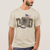 Patriottische militaire vader t-shirt (Voorkant)