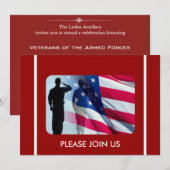 Patriottische militaire veteranen op maat kaart (Voorkant / Achterkant)