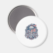 Patriottische Milkshake Americana Magneet (Voorkant / Achterkant)