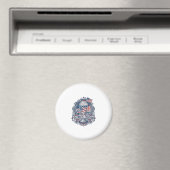 Patriottische Milkshake Americana Magneet (Insitu (Vaatwasser))