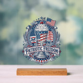 Patriottische Milkshake Amerika Acryl Bord (Neutraal)