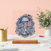 Patriottische Milkshake Amerika Acryl Bord (Huwelijk)