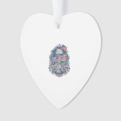 Patriottische Milkshake Amerika Ornament (voorkant)