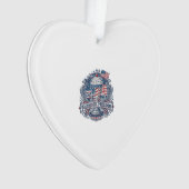Patriottische Milkshake Amerika Ornament (voorkant)