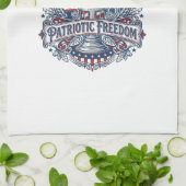 Patriottische Milkshake Amerika Theedoek (Gevouwen)
