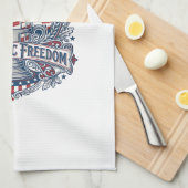 Patriottische Milkshake Amerika Theedoek (Quarter Fold)