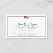 Patriottische, minimale moderne stijl visitekaartje (Voorkant)