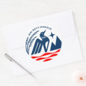 Patriottische Minnesota State Seal Stickers (Envelop)