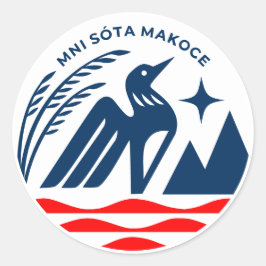 Patriottische Minnesota State Seal Stickers