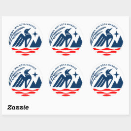 Patriottische Minnesota State Seal Stickers