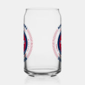 Patriottische Missouri Typography Drinkware Set Blikvorm Glas (Rechts)