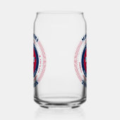 Patriottische Missouri Typography Drinkware Set Blikvorm Glas (Links)