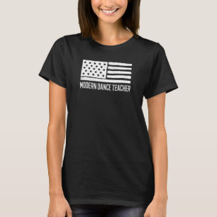 Patriottische moderne dansleraar 4 juli Amerika T-shirt