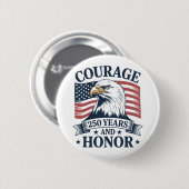 Patriottische Moed Eer Erfenis VS Thema Ronde Button 5,7 Cm (Voorkant /achterkant)