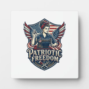Patriottische Moeder Vector Grafische T-shirt_1 Fotoplaat