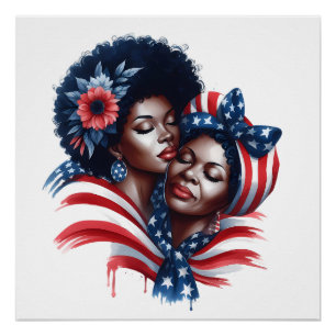 Patriottische Moederdag Perfect Poster