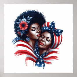 Patriottische Moederdag Poster