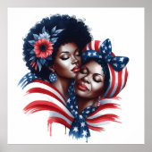 Patriottische Moederdag Poster (Voorkant)