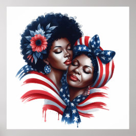 Patriottische Moederdag Poster