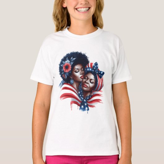 Patriottische Moederdag T-shirt (Voorkant)