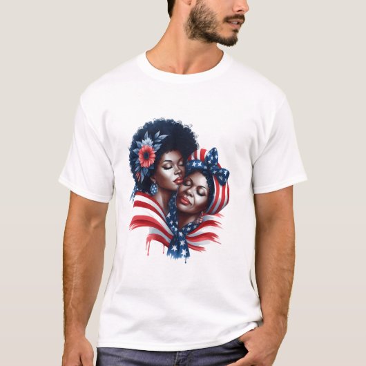 Patriottische Moederdag T-shirt (Voorkant)