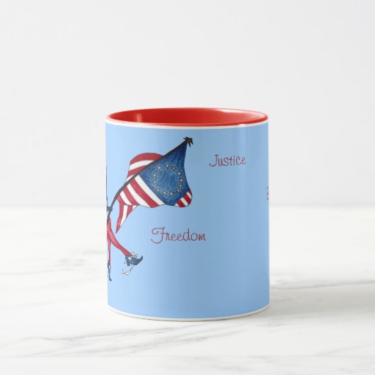 Patriottische Mok op 4 juli stijl (Midden)