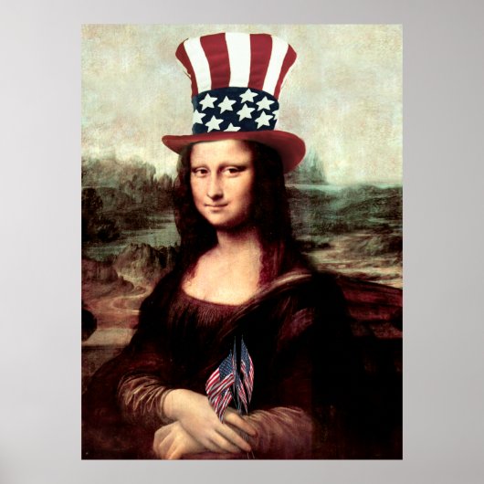 Patriottische Mona Lisa - Klaar voor Onafhankelijk Poster (Voorkant)