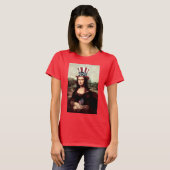 Patriottische Mona Lisa - Klaar voor Onafhankelijk T-shirt (Voorkant volledig)