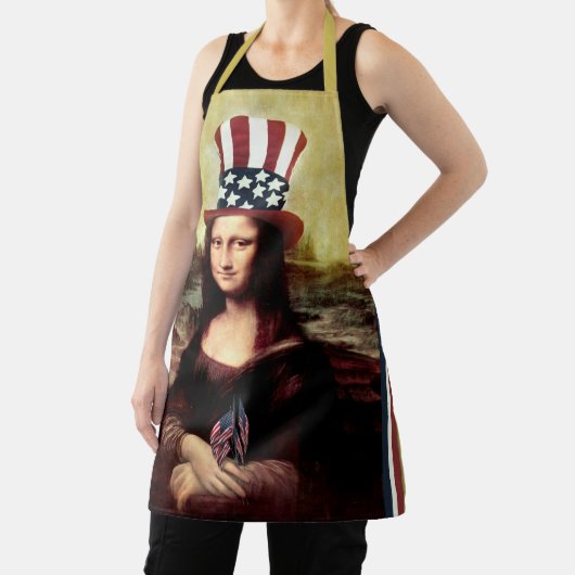 Patriottische Mona Lisa Schort (Insitu)
