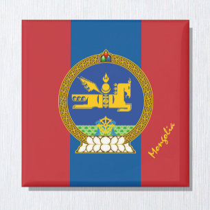 Patriottische Mongolië, embleem, Mongoolse vlag Magneet