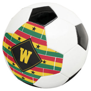 Patriottische monogram GHANA FLAG Voetbal