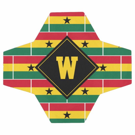 Patriottische monogram GHANA FLAG Voetbal (Enkel)