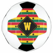 Patriottische monogram GHANA FLAG Voetbal (Voorkant)