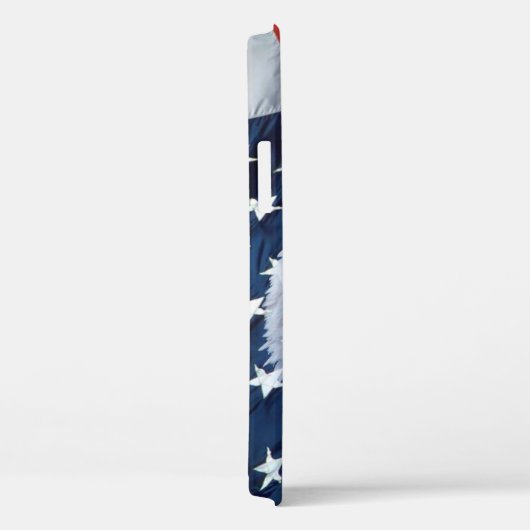 Patriottische monogrammen Bald Eagle American Flag Case-Mate iPhone Case (Achterkant / Rechts)