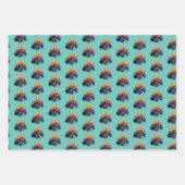 Patriottische monster Truck Off Road Adventure Inpakpapier Vel (Voorkant)