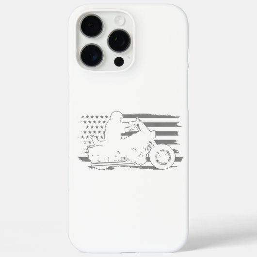 Patriottische motorfiets  Amerikaanse vlag Biker Case-Mate iPhone Case (Achterkant)