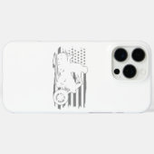 Patriottische motorfiets  Amerikaanse vlag Biker Case-Mate iPhone Case (Achterkant (horizontaal))