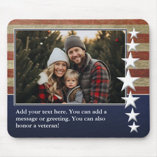patriottische mousepad muismat (Voorkant)